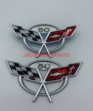 2003 Corvette 50th Anniversary Front And Rear Emblem Set New Repro 2003 Corvette 50th Anniversary Front And Rear Emblem Set New Repro
