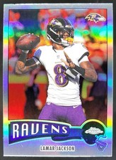 2025 Topps Chrome Lamar Jackson 1975 Refractor #1975-3 Baltimore Ravens SD4