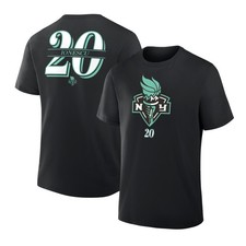 Men's Fanatics Sabrina Ionescu Black New York Liberty In The Paint Name & Number