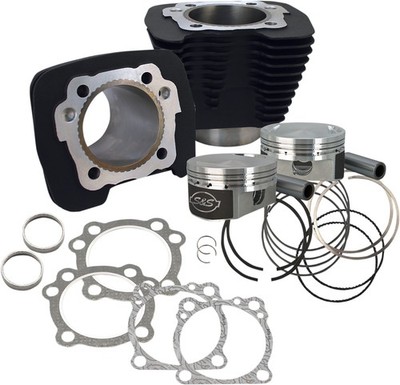 S&S Cycle 1250cc Conversion Kit 10.3:1 Wrinkle Black 910-0443 XL883/XL1200 86-21