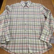 Boss Hugo Boss Lukas Regular Fit Long Sleeve Shirt Multi Color Plaid Size XL