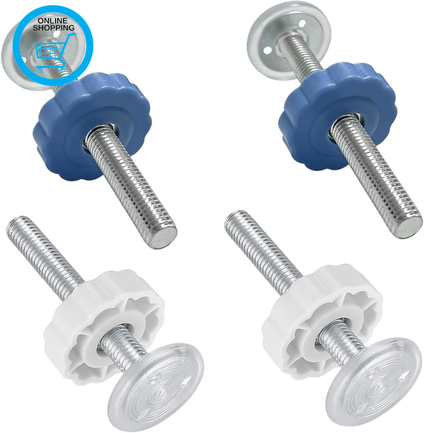 4 Pack Stair Gate Pressure Fit Spares – Universal M10 Bolts for Baby Safety Gate
