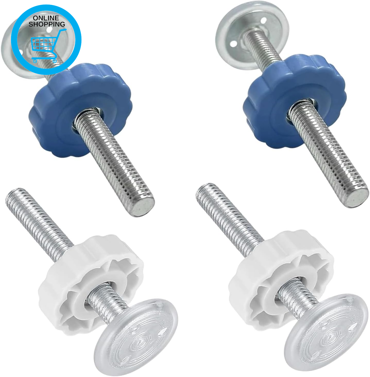4 Pack Stair Gate Pressure Fit Spares – Universal M10 Bolts for Baby Safety Gate