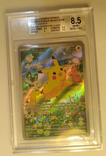Pikachu 088 Sv: Scarlet & Violet Promo Cards Holo BGS 8.5 NM-MT+ JUST GRADED