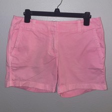 Vineyard Vines Women s Bright Pink Summer Shorts Size 6 Chino Whale Pockets CUTE