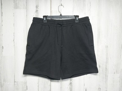 Zyia Active Shorts Mens 2XL Black Knit Workout Athletic Drawstring Elastic Waist