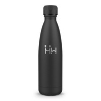Trinkflasche 500 Ml Edelstahl, Bpa-Frei, Auslaufsicher, Thermoskanne Schwarz