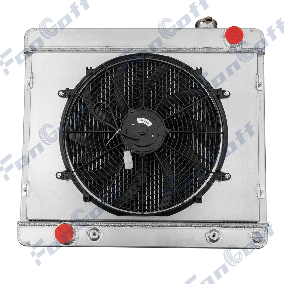 3Row Radiator+Shroud Fan for BUICK SKYLARK ELECTRA LESABRE SPECIAL V8 1960-64,62 Foto 3 de 4