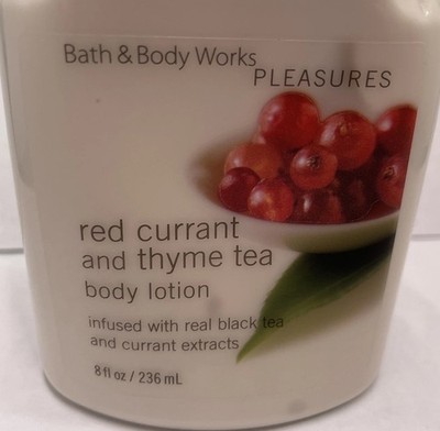 RED CURRANT & THYME TEA Body Lotion 8 Oz Bath & Body Works NEW
