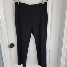 Lauren Ralph Lauren 100 Wool Dress Pants Womens Size 10 Black Pleated Trousers