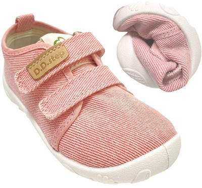 Canvas Sneaker in Baby Pink, Non Marking Minimalsohle von D.D.Step Barefoot