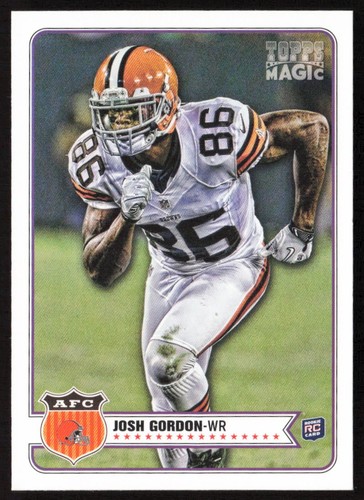 2012 Topps Magic Josh Gordon #128 Rookie Cleveland Browns - 第 1/2 張圖片