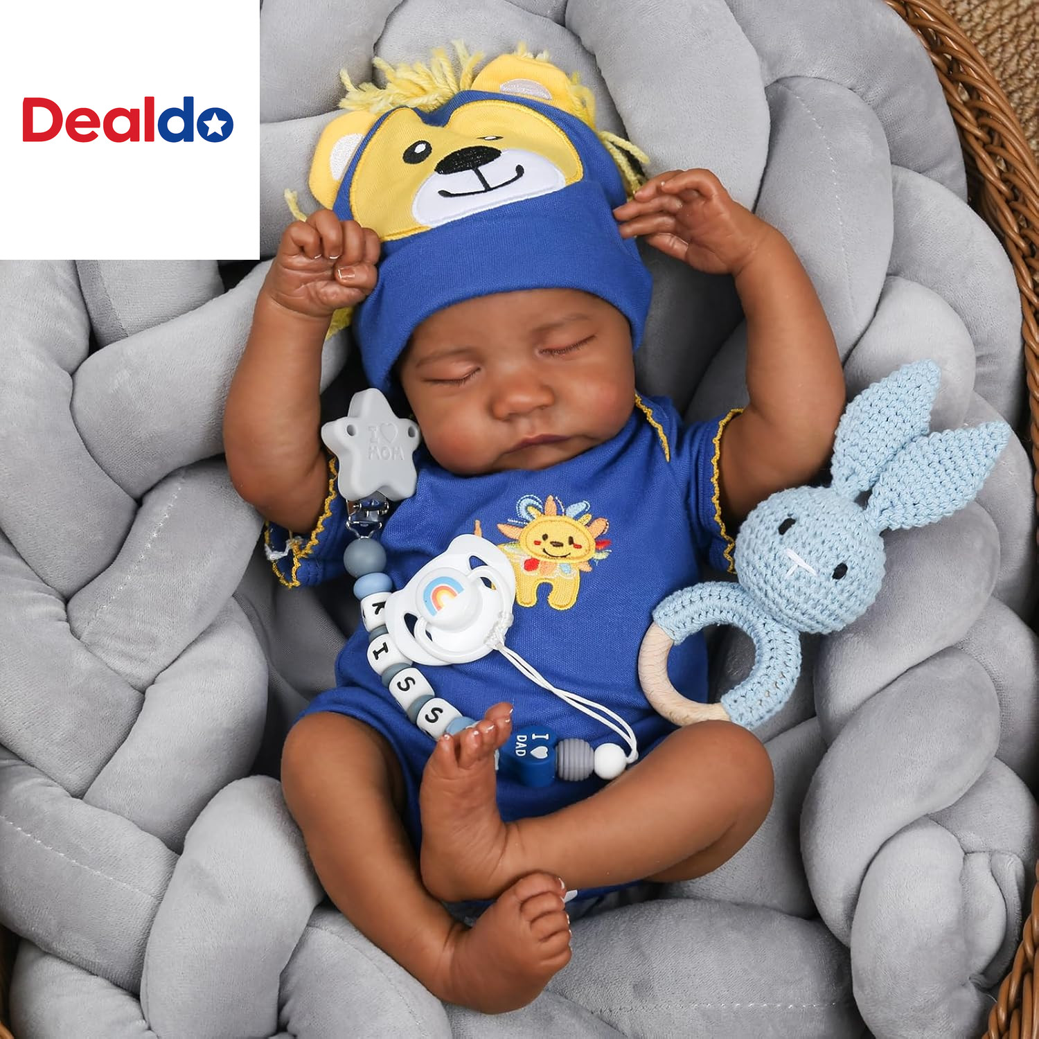 Realistic Reborn Baby Dolls Black - 18 Inch Newborn Baby African American, Soft