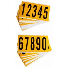 BRADY 1560-# KIT Number Label,0 Thru 9,5in.Hx1-3/4in.W 32MF02