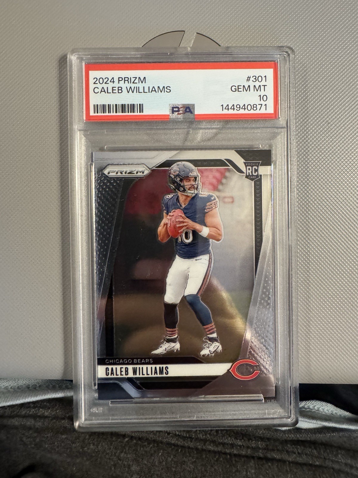 2024 PANINI PRIZM #301 CALEB WILLIAMS PSA 10 Gem Mint Bears Rookie card Cw163