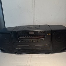 Vintage JVC PC-X95 CD Dual Cassette Boombox AM/FM Stereo Tested