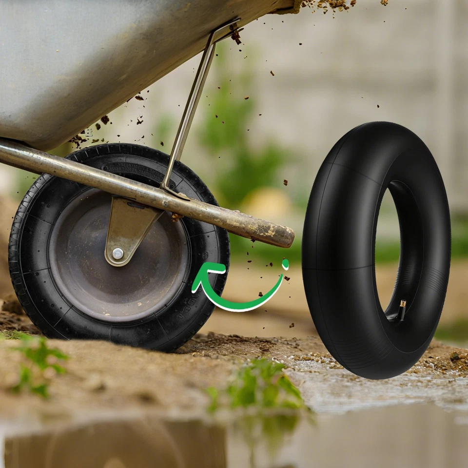 Schubkarren Reifen 4.00-8 400x100 4.80-8 + Schlauch 400x100 4.00-8 - Bild 4 von 4