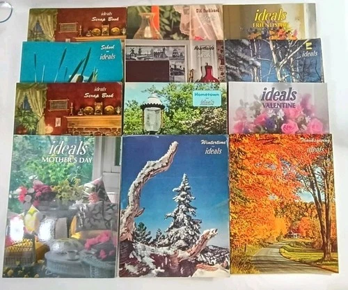 Ideals Magazine Lot Of 12 Vintage -Assorted Themes - SEE PICTURES
