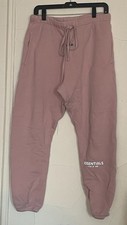 Essentials Fear of God Pink Sweatpants Joggers HAS FLAW Unisex M Medium Euc
