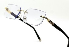 Eye Glasses Blue LIght Clear Lens Classic Eye Wear Retro Rimless Square Shades