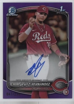 2025 Bowman Chrome Prospect Purple Refractor Ichiro Cano Hernandez Auto 16z7