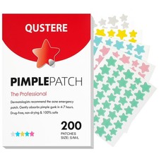QUSTERE Pimple Patches for Face, Hydrocolloid Acne Patches, Cute Star Zit Cov...