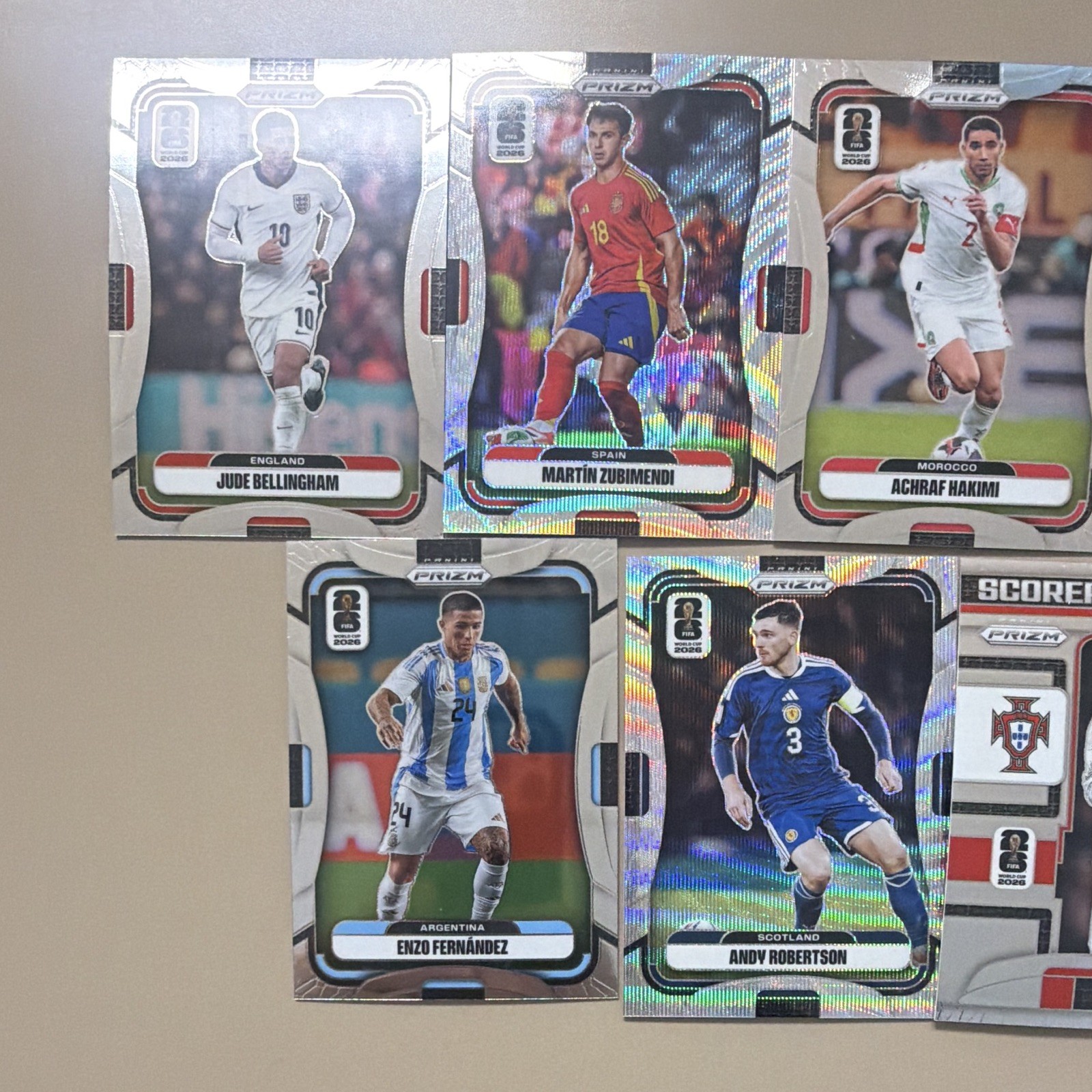 Panini Prizm 2026 UEFA Soccer 22-Card Lot Rookie Scorers Club Haaland view 5