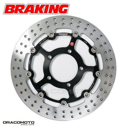 Kit Disques De Frein Avant + Plaquettes Pour Kawasaki ER-6F / ER-6N 2006-2016 - 2 Disques 300mm + 2 Jeux Plaquettes