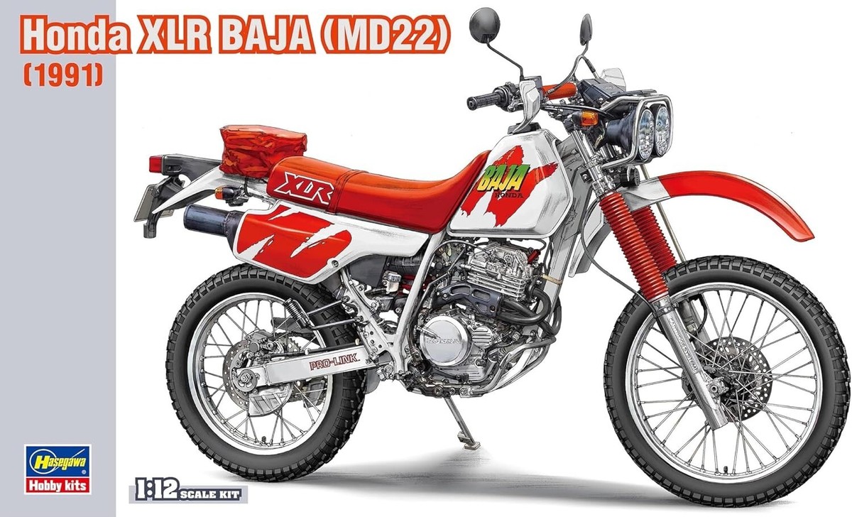 Hasegawa BK16 1/12 Honda XLR BAJA MD22 1991 Off-road Race Bike