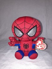Spider-Man Beanie Babies TY 6" Marvel Plush Toy with Tags BRAND NEW Mint Cond