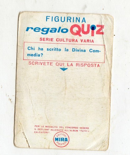 FIGURINA CALCIATORI MIRA 1964-65 BOLOGNA NIELSEN BORDI STRETTI MAI ATTACCATA - Picture 2 of 2