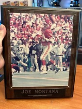 VINTAGE LIMITED EDITION JOE MONTANA CHIEFS SPORTS PLAQUE