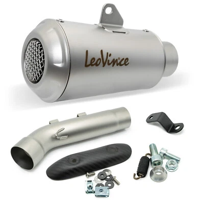 Silencieux arrière d'échappement LeoVince SLIP-ON SBK LV-10 acier inox - Photo 1/4