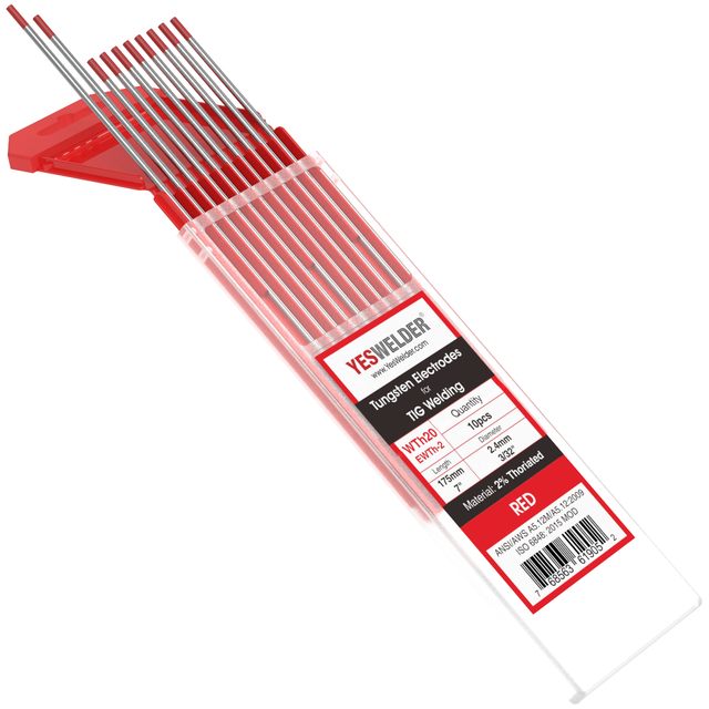 2 Thoriated Tungsten Welding Electrodes 3/32" Diameterx7" Length for