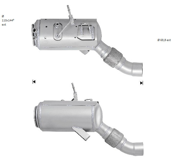 EPBM7010T DPF BMW 535d 3.0TD V6 24V DPF 286bhp M57N2 E60, 61 1/20079/2010 Euro 4