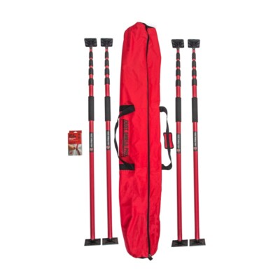 DUSTSHIELD PRO Surface Shields Barrier Kit Extendable Poles (4 Pack) To 12  BH