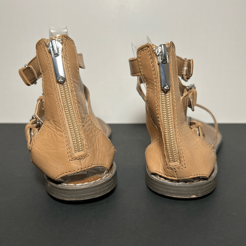 Womens SAM EDELMAN Genevive T Strap Zip Up Studded Sandals / Size 9 Medium - Picture 4 of 8