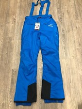 New Nevica Mens Vail N10 Ski Pants Blue/Black Ski Salopettes Tags RRP £139.99
