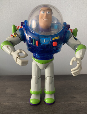 DISNEY PIXAR 12'BLUE INTERSTELLAR BUZZ LIGHTYEAR TALKING ACTION