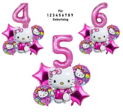 Hello Kitty Folienballon Katze Girls Ballons Mädchen Geburtstag Party Happy Birt