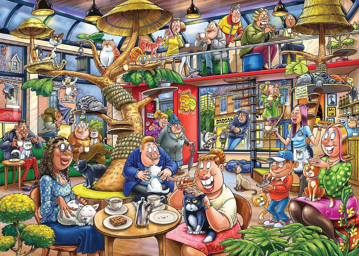Wasgij Mystery 28 Feline Frenzy! Jigsaw Puzzle (1000 Pieces) | eBay