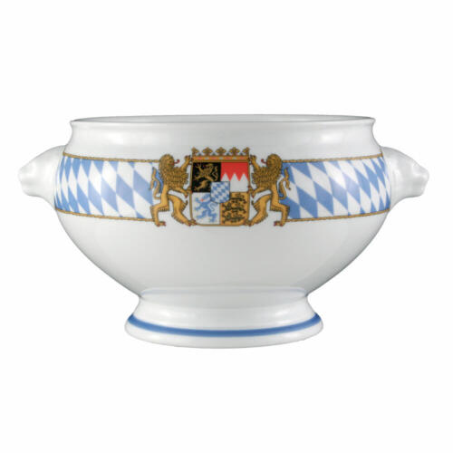 Seltmann Weiden Compact Terrine Tête de lion Pot à boudin blanc Bol en porcel... - Photo 1/1