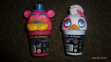 Lote de dos figuras de limo Five Nights at Freddy's FNAF Glamrock Chica Freddy ¡NUEVO!