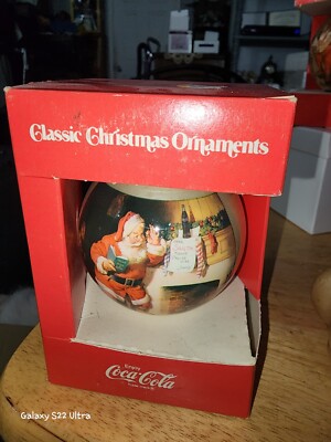 Coca Cola Ornament Coke Santa by Willitts Christmas 