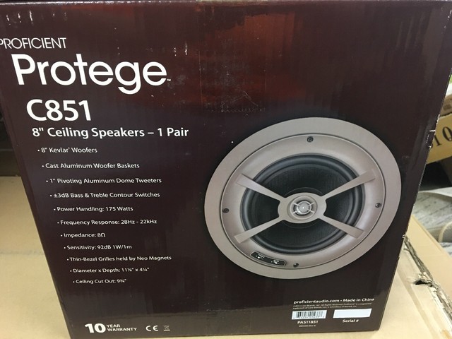 Pair Proficient C791 8 8 Polypropylene In Ceiling Speaker Home