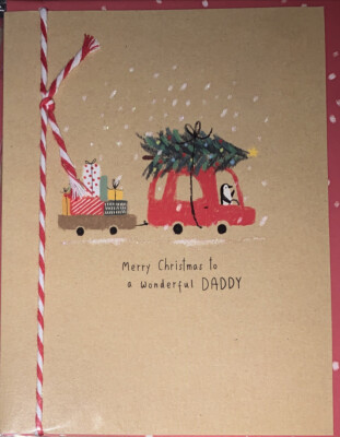 Papa Weihnachtskarte Papierkram