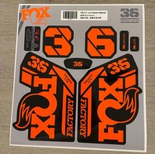 Fork Sticker for 2021 FOX 36 ENDURO MTB Bike Bicycle Decals bright orange