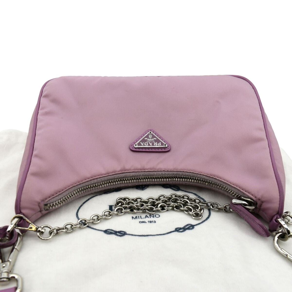 Prada Re-edition 2005 Nylon Shoulder Bag in Pink