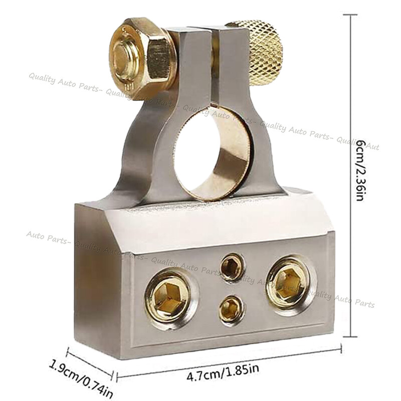 Gauge Positive Negative Car Audio Battery Terminals w/ Spacer Shims Connector