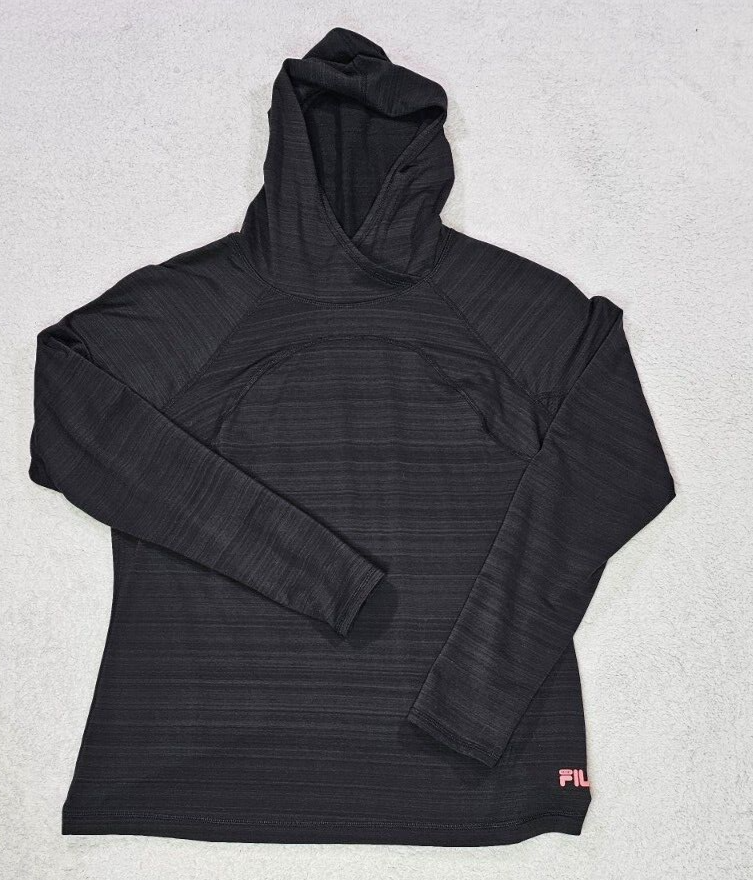 Fila Sport Running Pullover Giacca Pista Grigio Donna Taglia XL Leggero